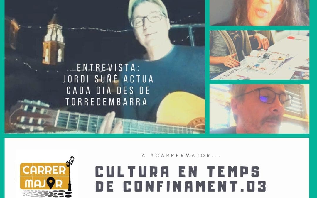 ? Cultura en temps de confinament. 03: “Parla amb Sopa de Cabra, premsa gratuïta, entrevista a Jordi Suñé i cançó de Santi Balmes”