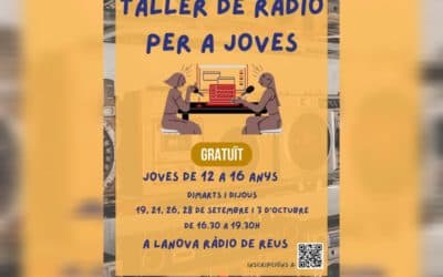 🔊Apunta’t al Taller de ràdio gratuït per a joves del mes de setembre!