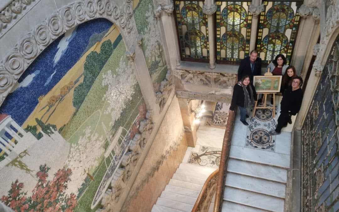 🔊 Descobreixen que el mosaic de l’entrada de la Casa Navàs va ser dibuixat pel pintor Joaquim Mir